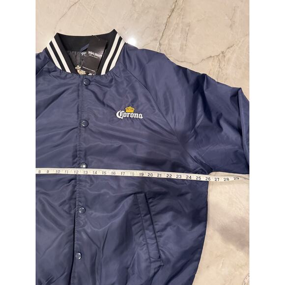 Corona Bomber Jacket XL "100 Years on La Playa" Navy Full Back Embroidery - Picture 7 of 10